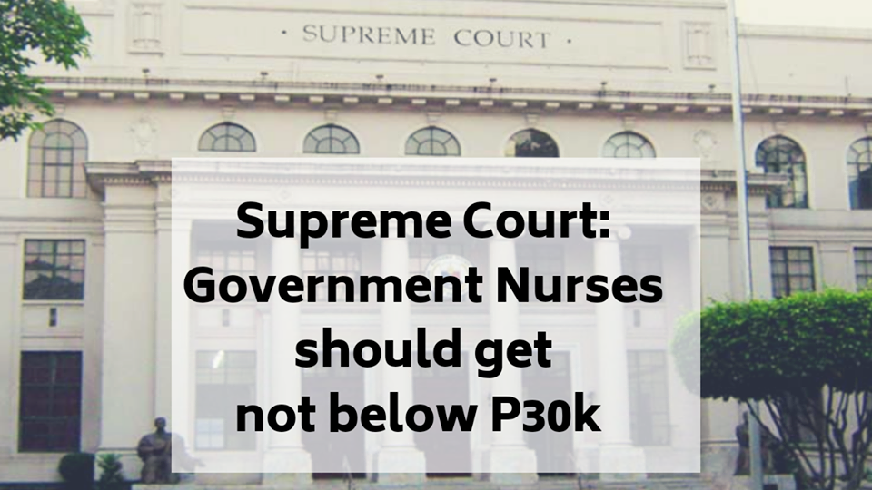 SC rules increase in Government Nurses salary