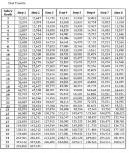 SSL 5 Table: Salary Standardization Law of 2019 - NewsToGov