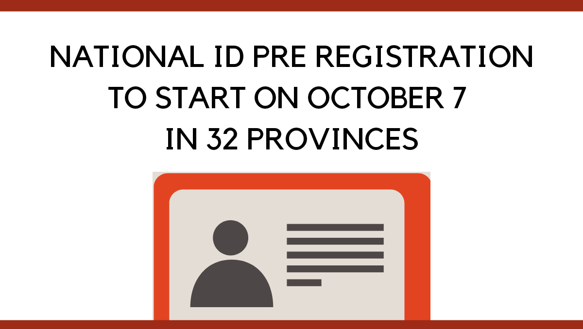national id pre registration
