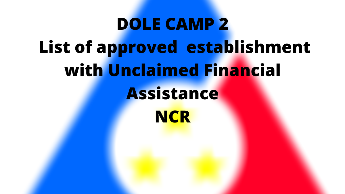 DOLE camp 2 NCR