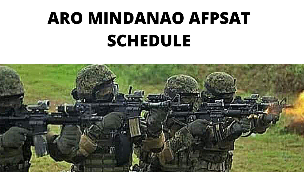 ARO Mindanao Exam Schedule